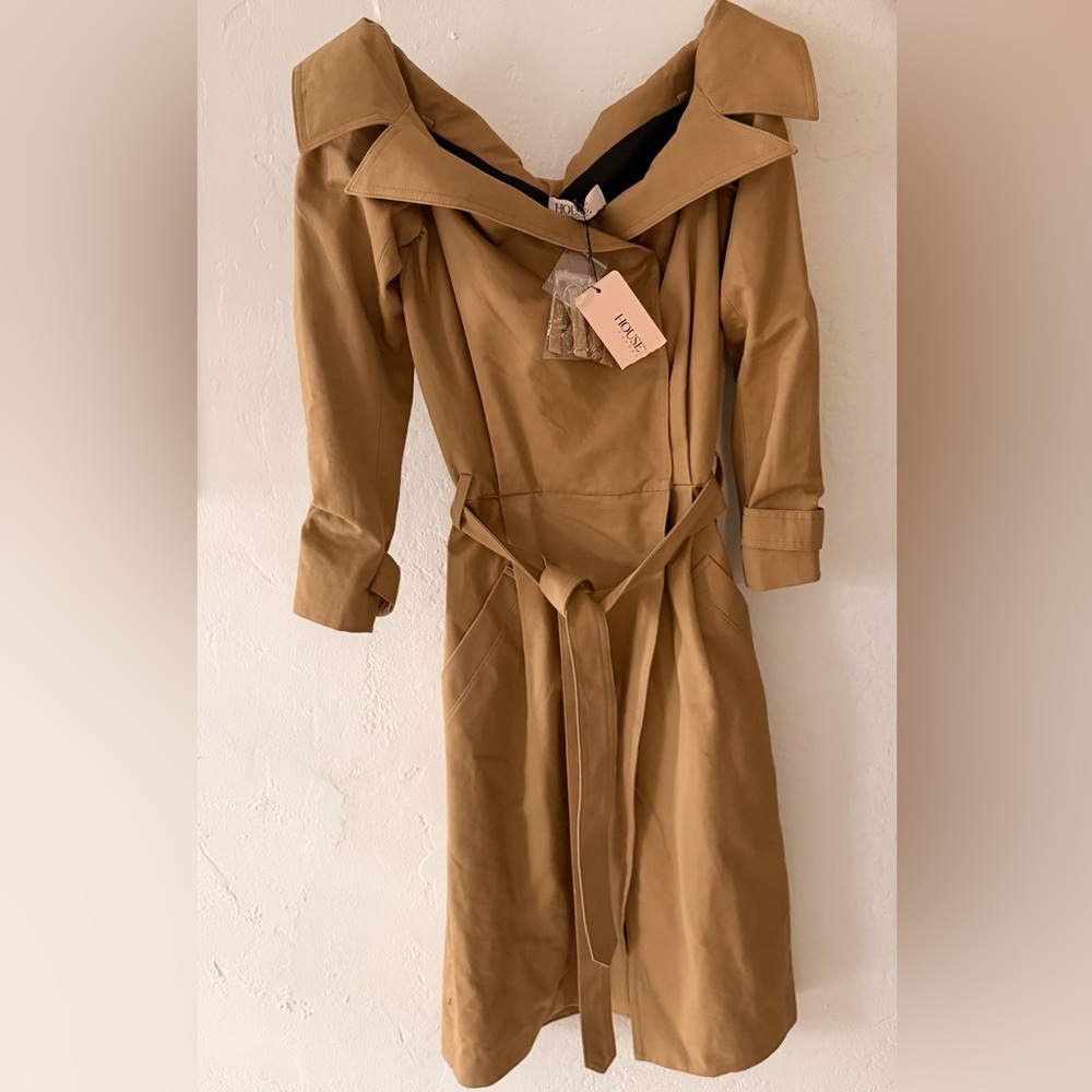 House of CB MAGDALENA Off The Shoulder Trench